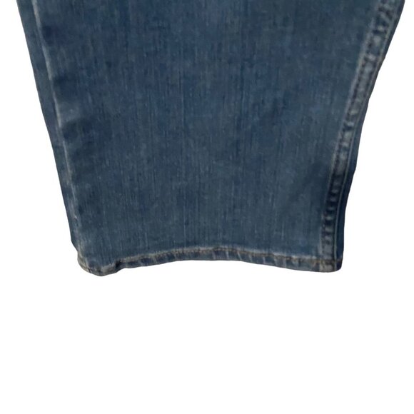 Lee Women Regular Fit Straight Leg Mid Rise Med Wash Jeans Denim Size14p Petite - Picture 9 of 10